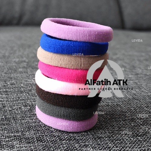 Karet Rambut Donat Tabung Sedang