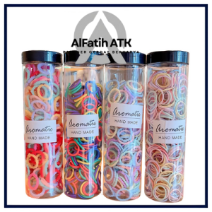 Karet Rambut Donat Tabung Tinggi